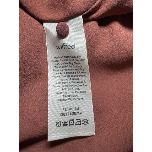 Aritzia Wilfred Effet Mini Dress Size XS BROWN - Picture 9 of 12